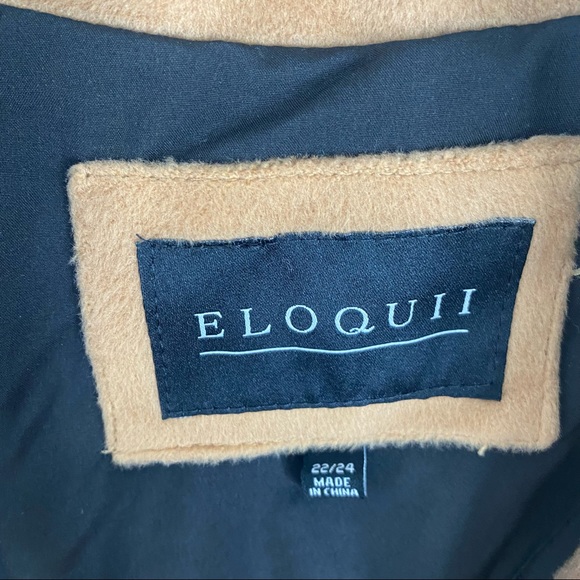 Eloquii Tie Waist Robe Coat size 22 - Picture 5 of 9